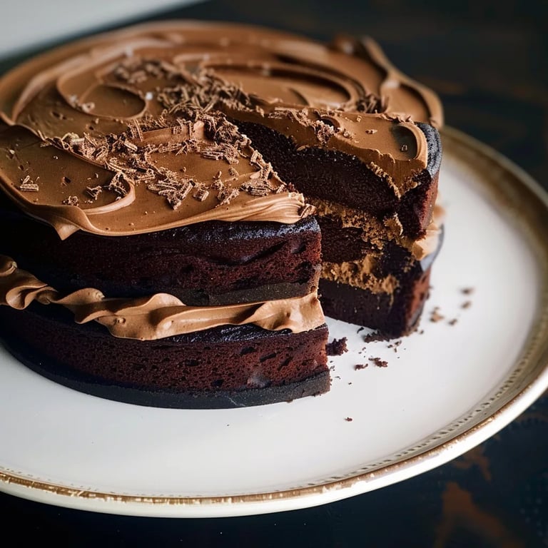 Bolo de Chocolate Rico e Fofinho