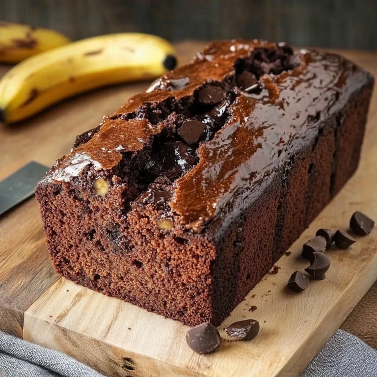 Rich Chocolate Banana Bread