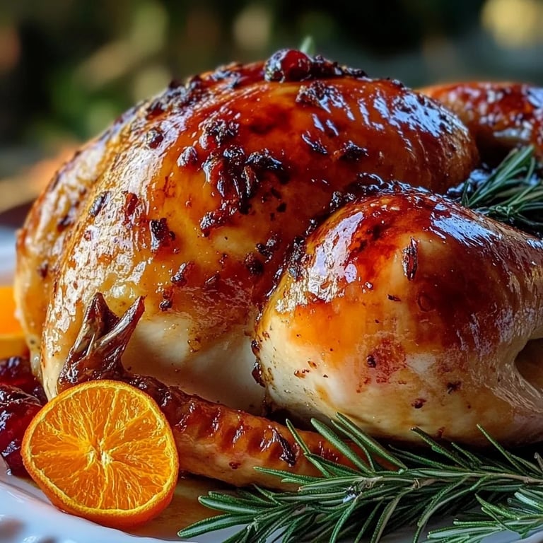 Cranberry Orange Glazed Turkey
