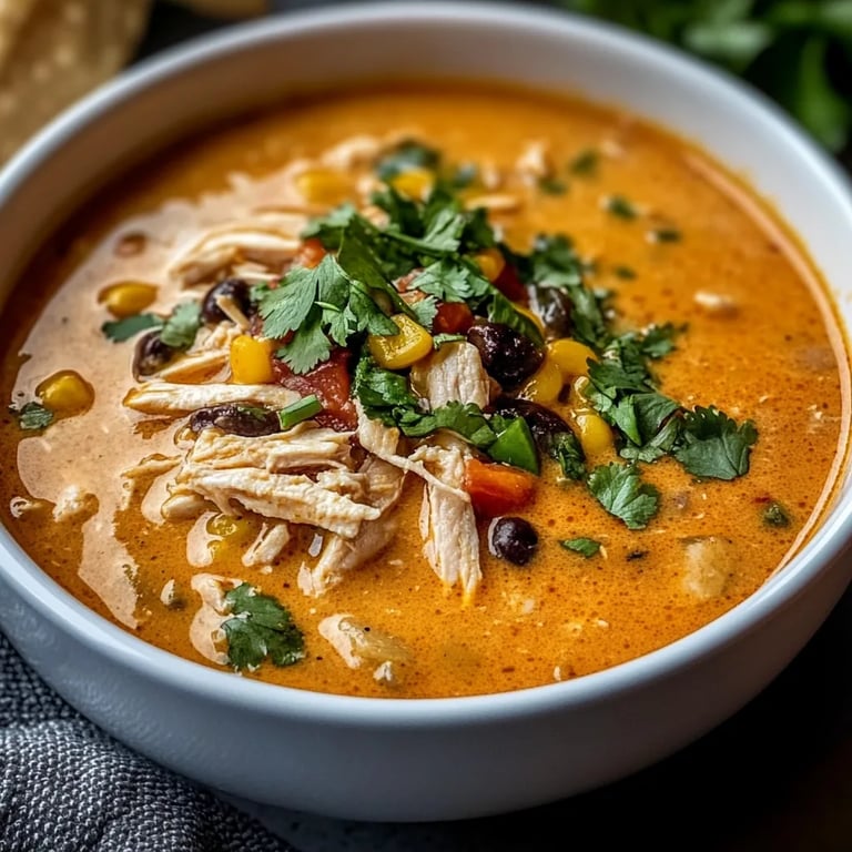 Creamy Chicken Tortilla Soup