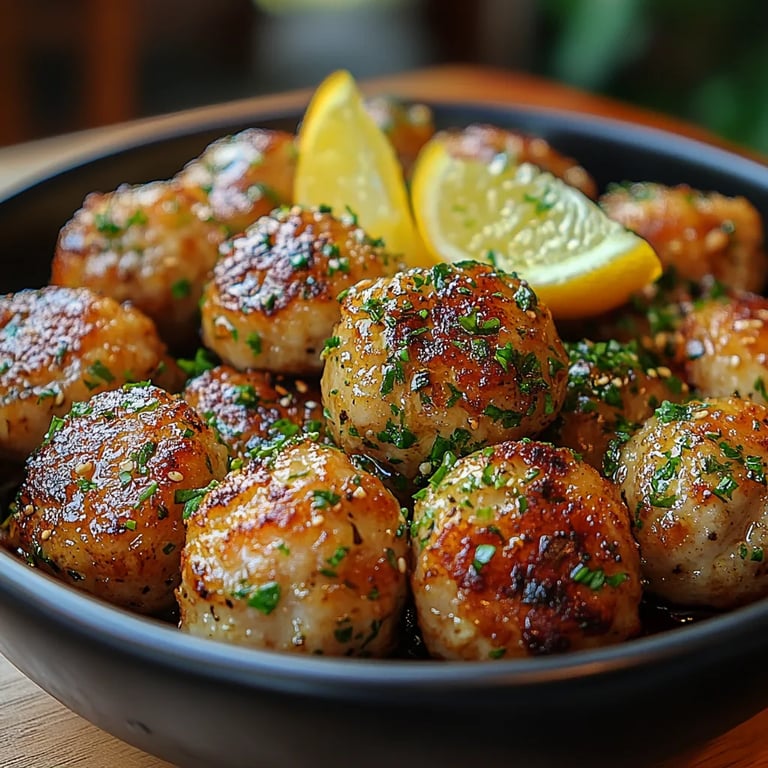 Albóndigas Griegas de Pollo Sabrosas: Una Increíble Receta Secreta para Impresionar