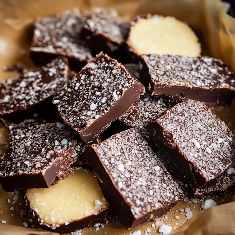 Kokos Taler mit Schokolade überzogen