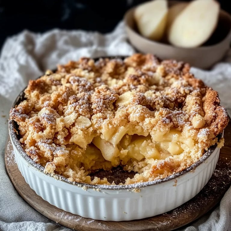 Apfel-Marzipan-Crumble