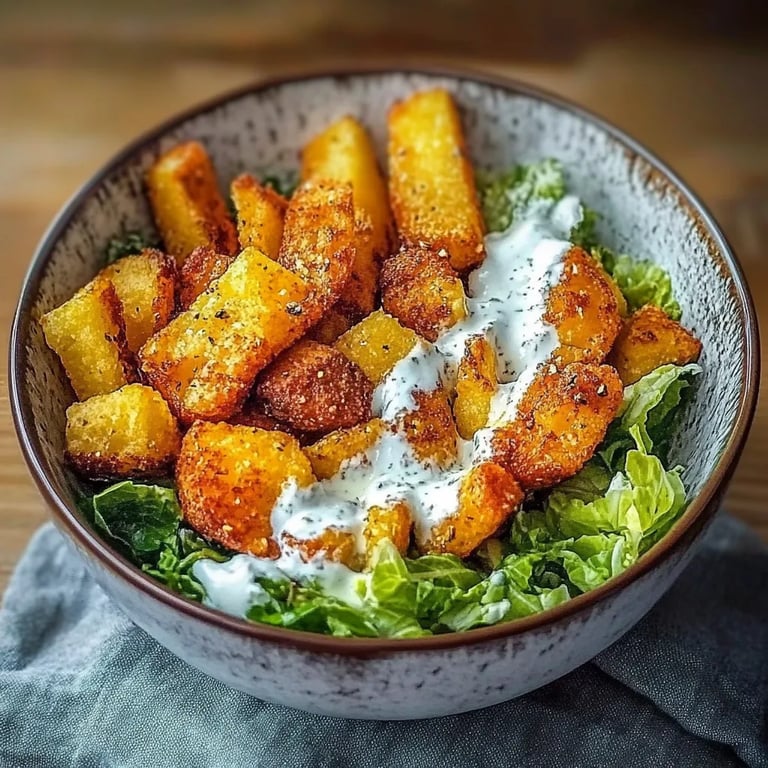 Knusprige Caesar-Hähnchen-Bowl