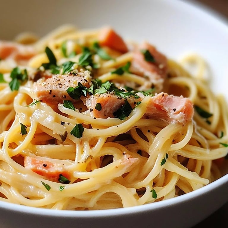 Savory Smoked Salmon Linguine