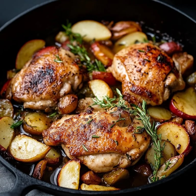 1-Pan Apple Cider Chicken (Quick & Easy)