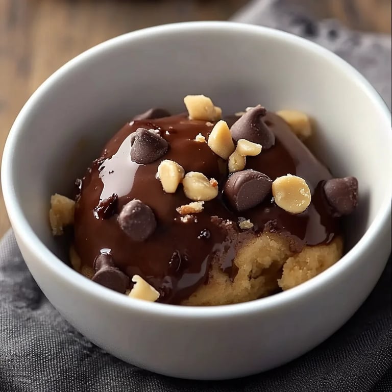 Mikrowellen-Schokoladenkeks im Becher