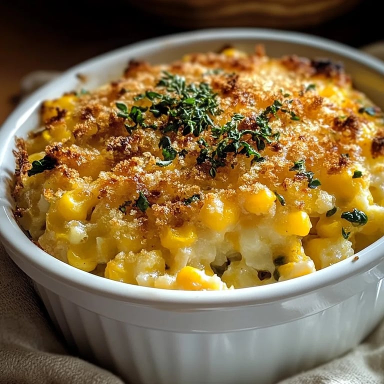 Delicious Corn & Squash Casserole