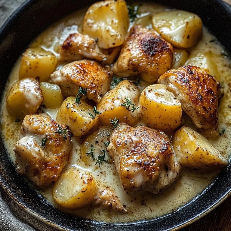 Garlic Parmesan Crockpot Chicken and Potatoes