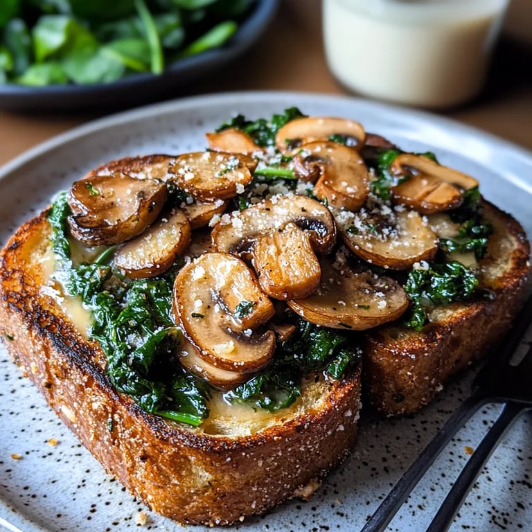 Savory French Toasts w/ Spinach & Mushrooms: An Incredible Ultimate Recipe