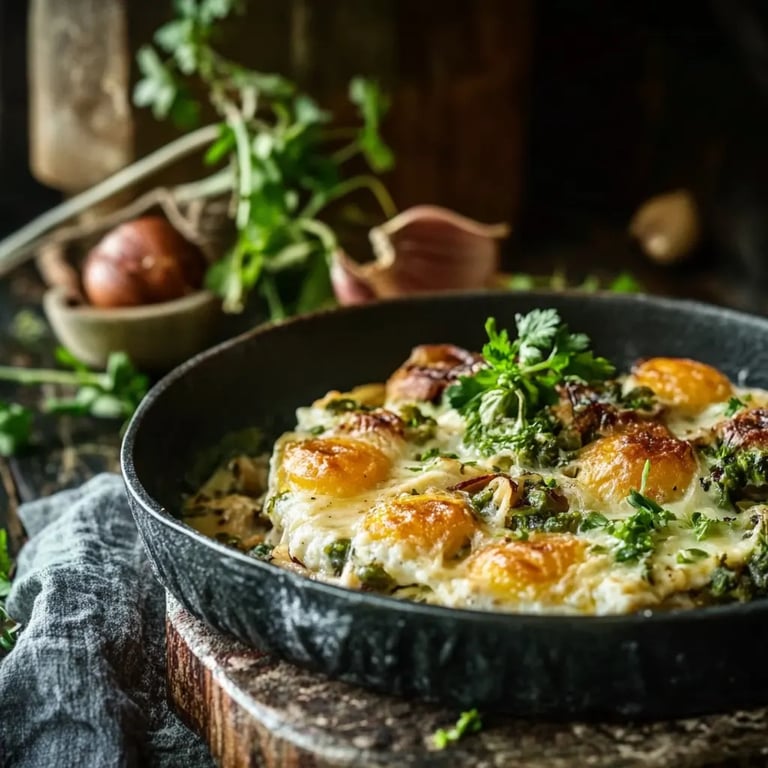 Rosenkohl-Kartoffel-Auflauf