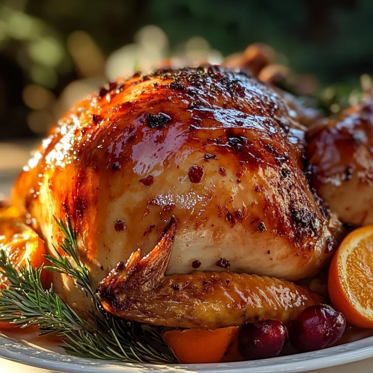 Cranberry Orange Glazed Turkey