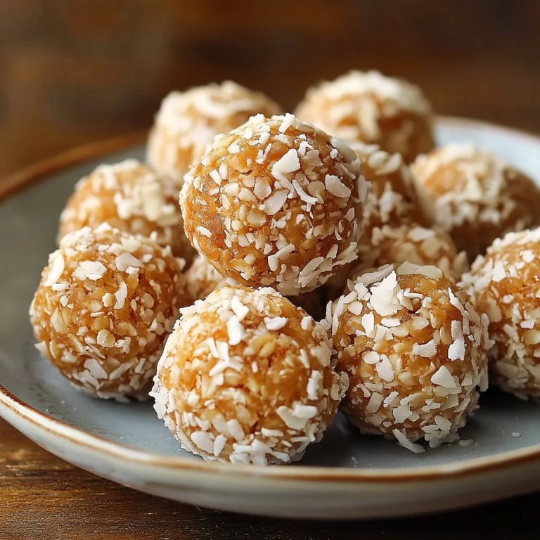 Süße Mandel-Kokos-Kugeln