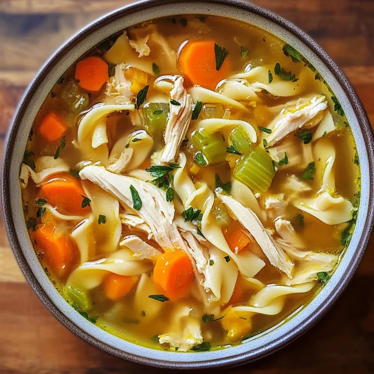 Homemade Chicken Noodle Soup in 30 Minutes