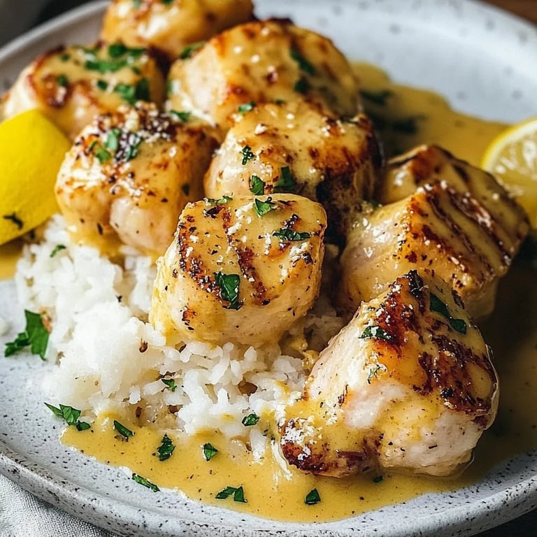 Schnelles Honig Senf Hähnchen mit Reis