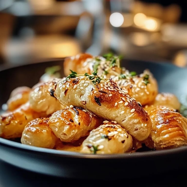 Köstliche Knoblauchstangen