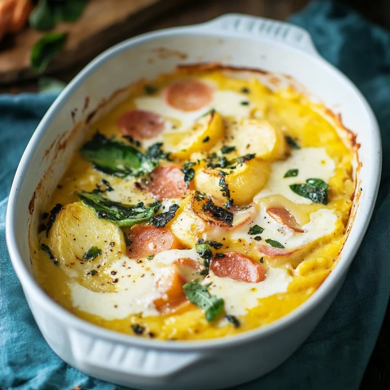 Ofenkartoffel-Kohlrabi-Auflauf