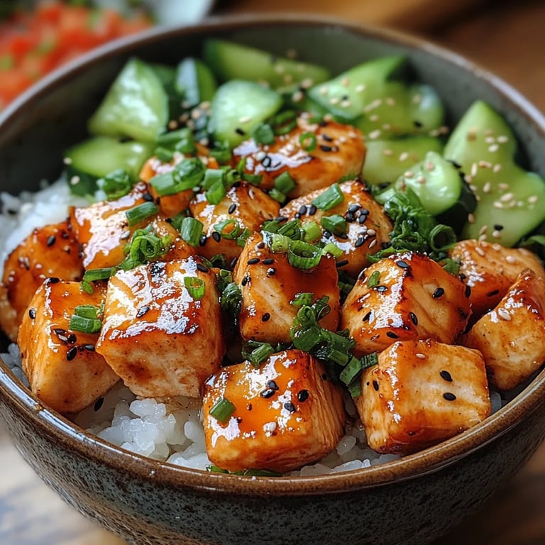 <p>Tazones de Salmón con Miel y Sriracha: Una Increíble Receta Esencial</p>