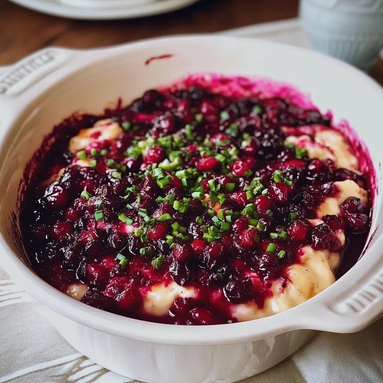 Spicy Cranberry Jalapeño Cream Cheese Dip