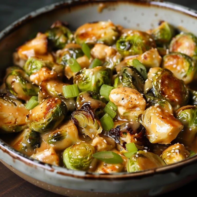 Cremige Rosenkohlpfanne