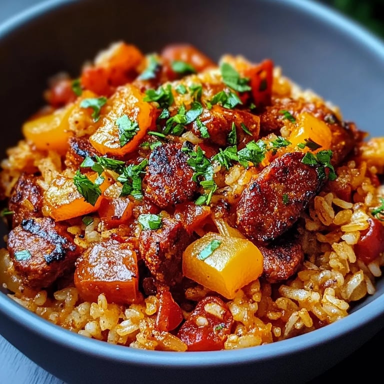 Riz au Chorizo Végétal et Poivrons : Une Recette Incroyable Ultime