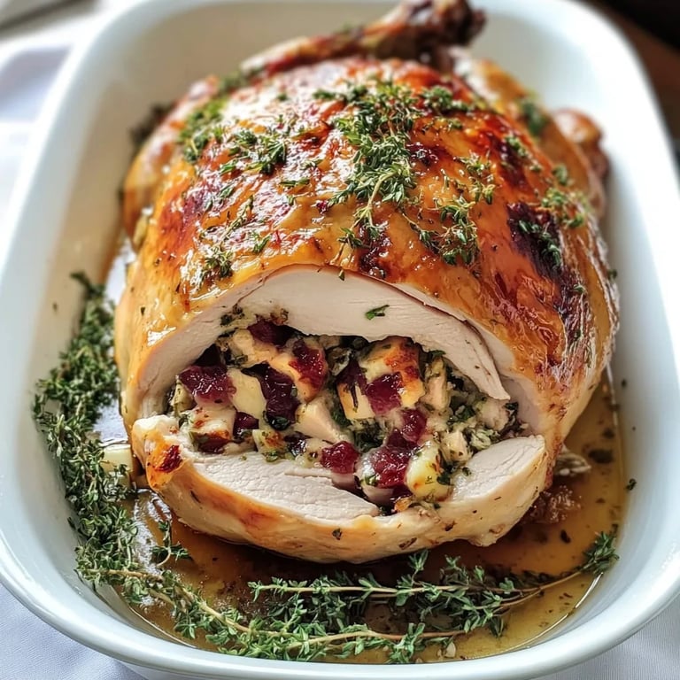 Best Christmas Stuffed Turkey Breast