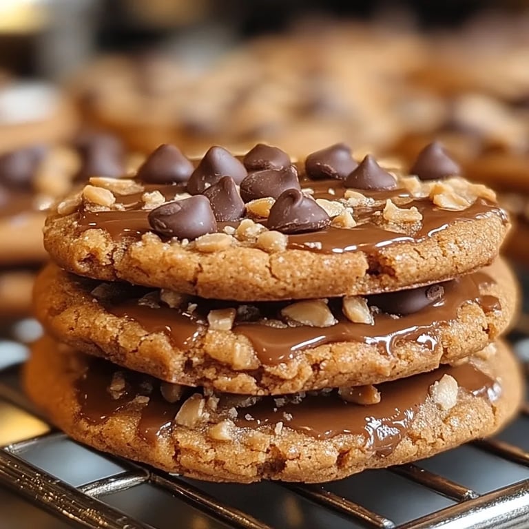 <p>Peanut Butter Chocolate Caramel Cookies: The Incredible 7-Step Recipe</p>