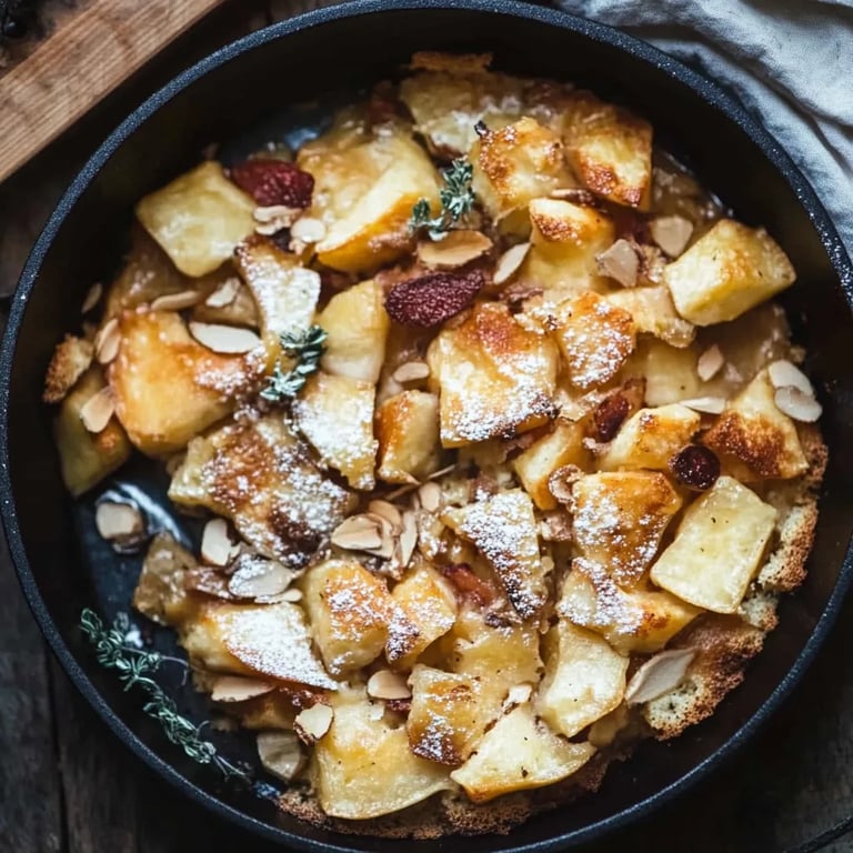 Scheiterhaufen mit Äpfeln