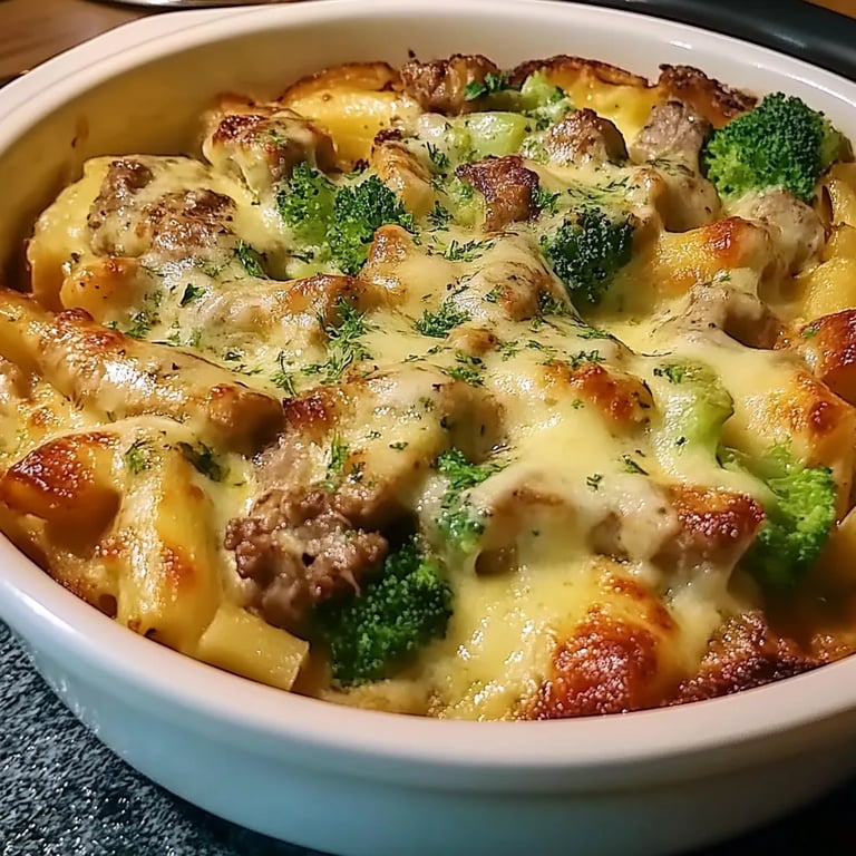 Gyrosauflauf mit Hollandaise