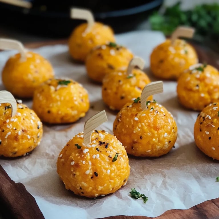 Mini Pumpkin Cheese Balls
