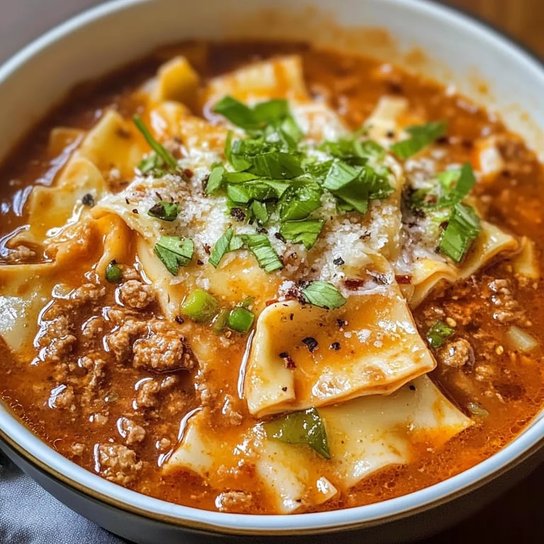 TikTok Famous Lasagna Soup