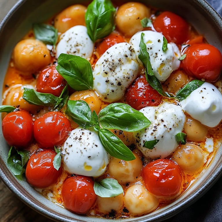 Cremige Tomatengnocchi mit Burrata: Ein Unglaubliches Ultimatives Rezept für 4 Personen