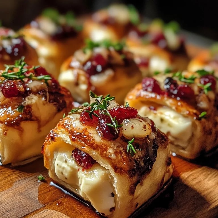Baked Cranberry Brie Bites