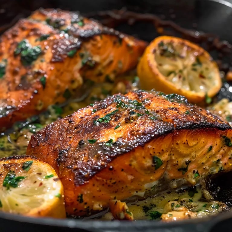 Blackened Cajun Stuffed Salmon