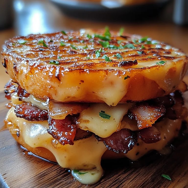 Donut-Grilled-Cheese mit Speck und Ahornsirup: Ein Unglaubliches Ultimatives Rezept für 5 Sinne