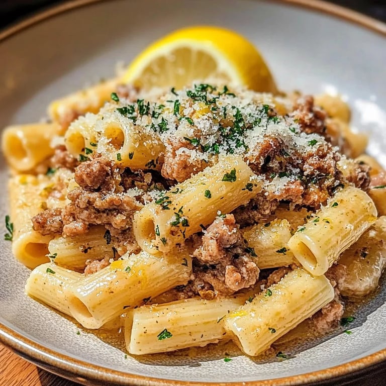 Saucy Sausage and Lemon Pasta: Ett fantastiskt och ultimativt recept