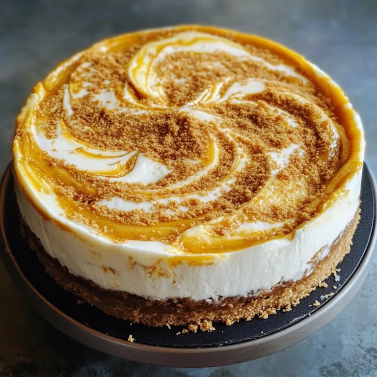 Pumpkin Swirl Cheesecake
