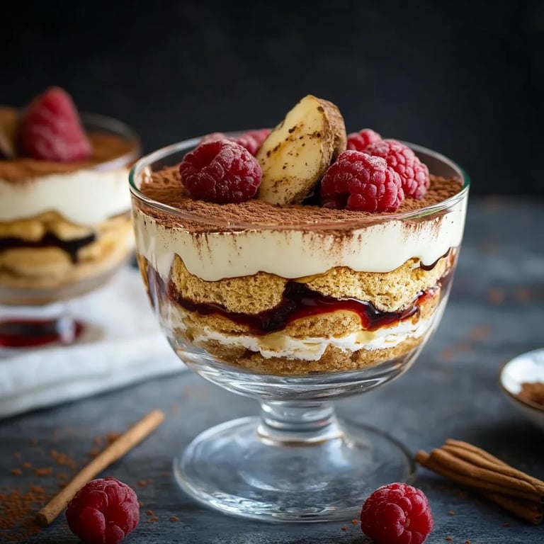 Spekulatius-Tiramisu mit Kirschen