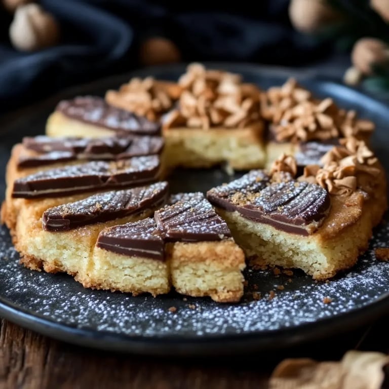 Taler mit Marzipan-Schoko-Füllung