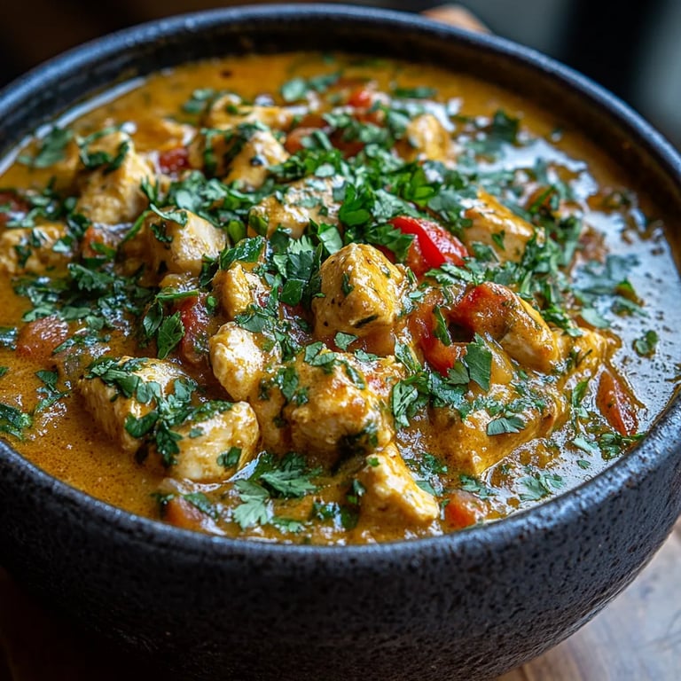 Pollo al Curry de Coco en Olla de Cocción Lenta: Una Increíble Receta Última