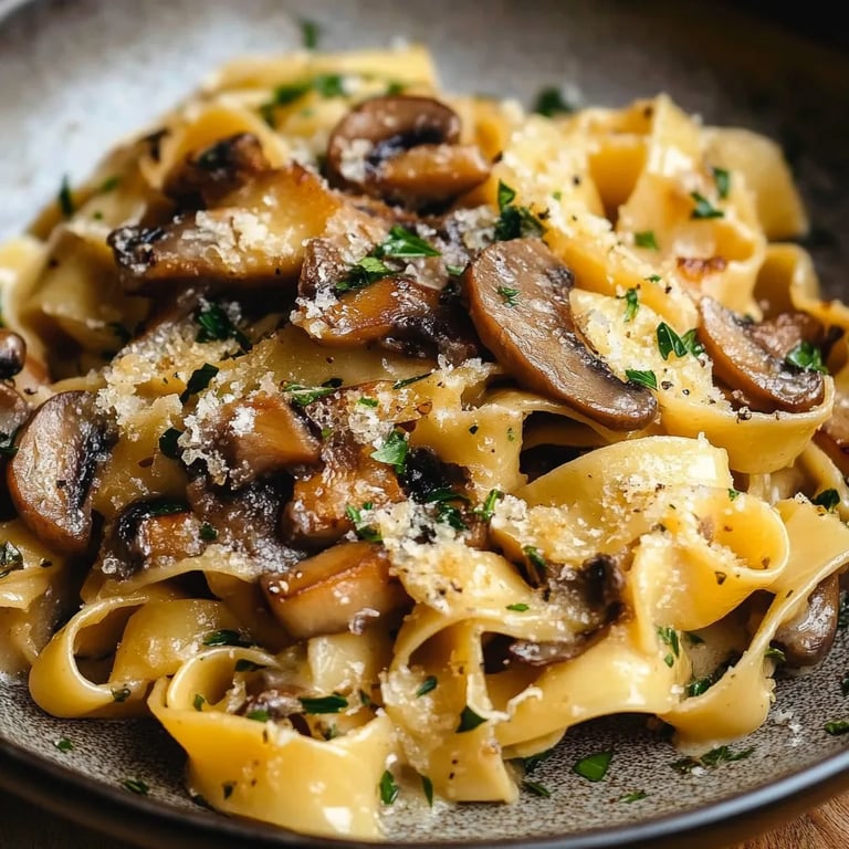 Garlic Mushroom Pasta