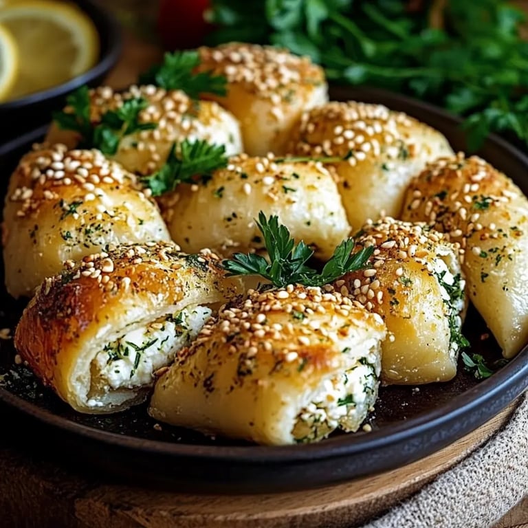 Knusprige Feta-Röllchen aus dem Ofen