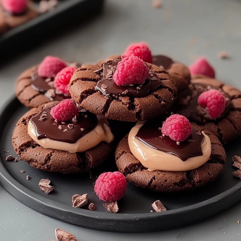 Valentine Ganache Cookies