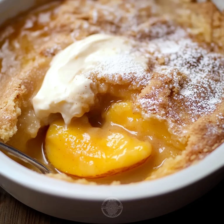 Easy Southern Peach Cobbler [with Canned Peaches]