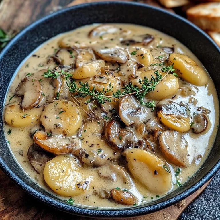 Gnocchi Rezept: Cremige Pilz Pfanne