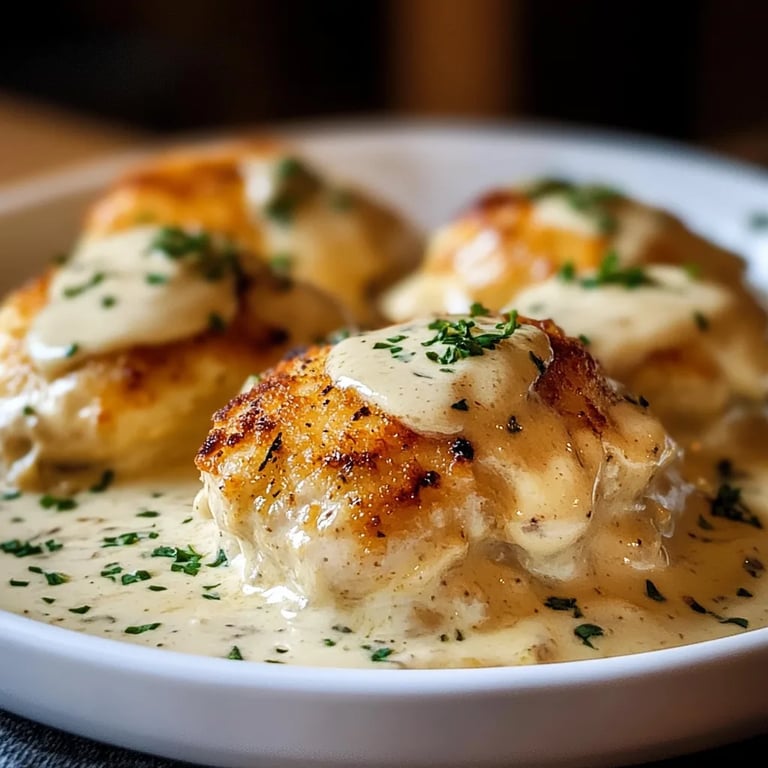 Chicken Pillows With Creamy Parmesan Sauce: An Amazing Ultimate Recipe