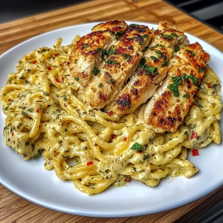 Creamy Garlic Parmesan Chicken Pasta