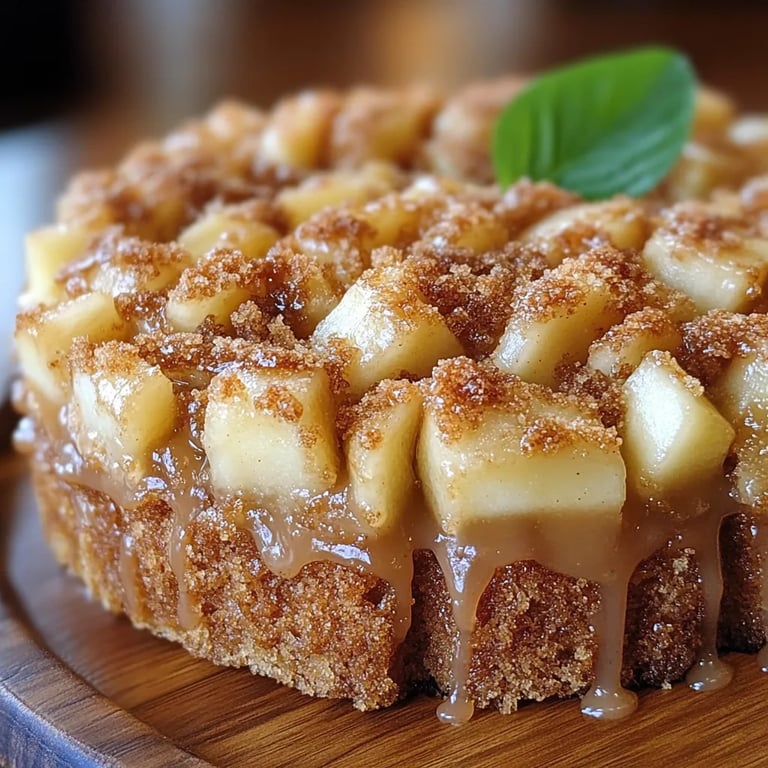Apple Crumb Cake w/ Cinnamon Apple Drizzle: An Amazing Ultimate Recipe