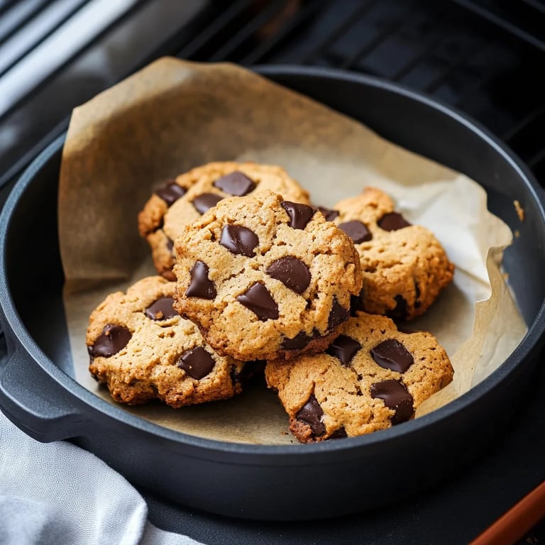 Schokoladenkekse aus der Heißluftfritteuse