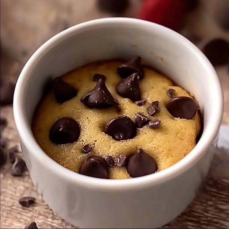 Mikrowellen-Schokoladenkeks im Becher